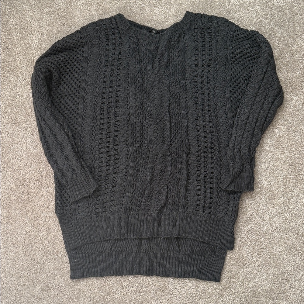 Express Black Textured Women's Sweater